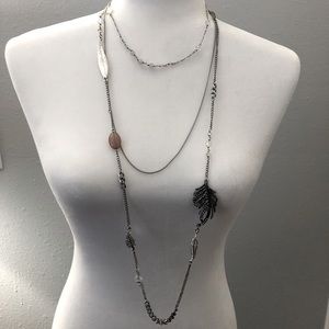 Express Three Row Multi-Layered Chain Necklace